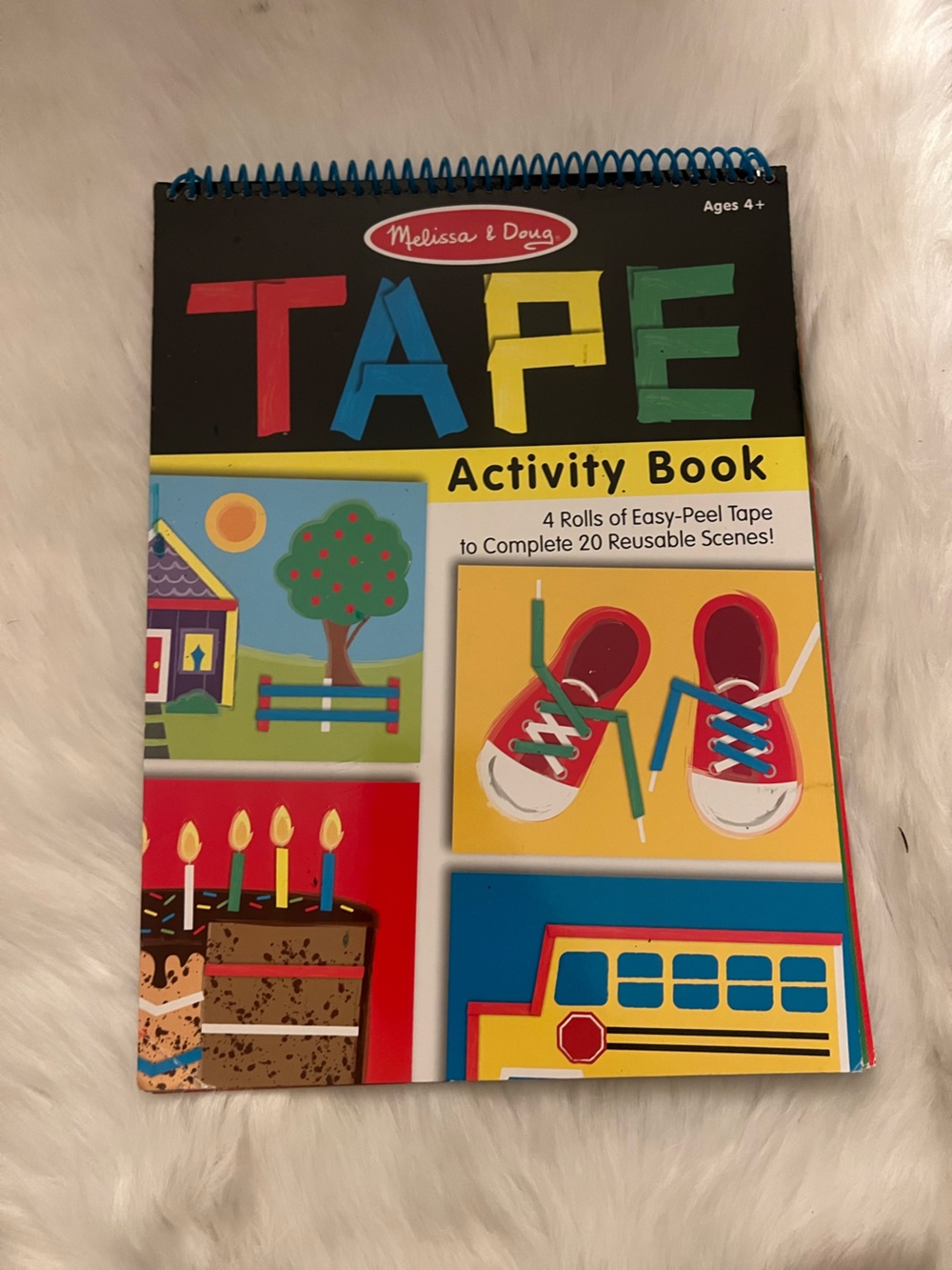 Melissa & Doug Tape Activity Book - Colorful Kids Tape Craft Set